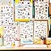 Slapaflife Planner Stickers (24 Page, 1000+ Stickers, Multicolor, Paper, Vintage Style, Holiday & Seasonal Themed, Planner & Scrapbook Accessories)