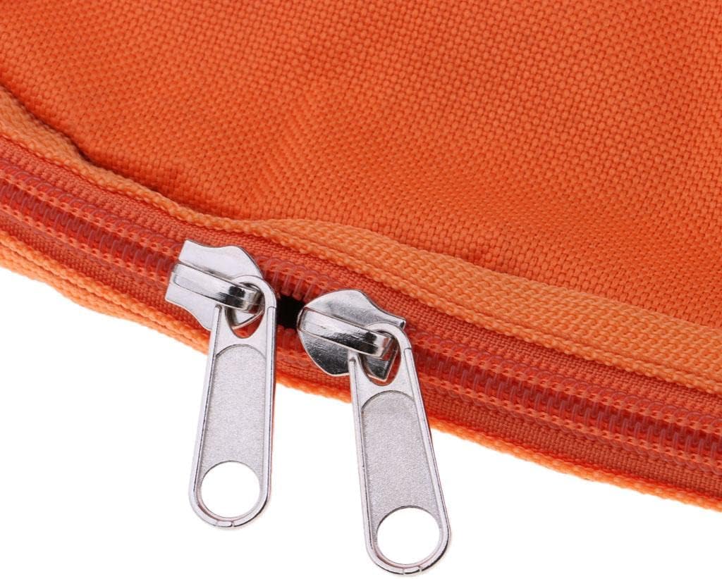 Nylon Golf Bag Travel Case with Adjustable Shoulder Strap - Water-, weight, and Spacious - Great for Sunday Golf Training - Perfect Golf Club Carry Bag for Men and Women - Orange