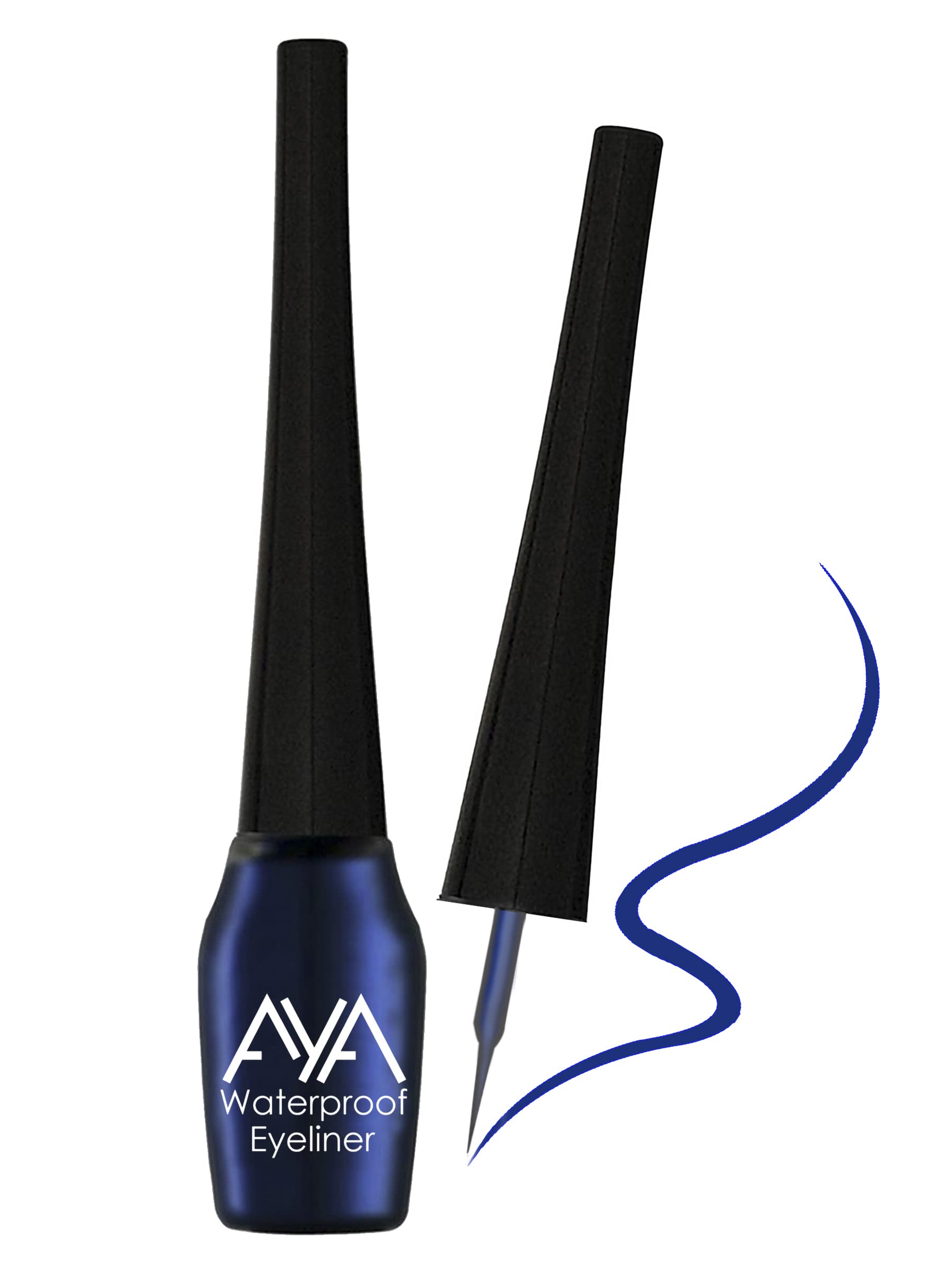 AYA - Waterproof Pearly Eyeliner Quick Drying, Smudge proof, Long Lasting & Waterproof Liquid Color Eyeliner for Eye Makeup (Blue, 5 ML)-picture-46