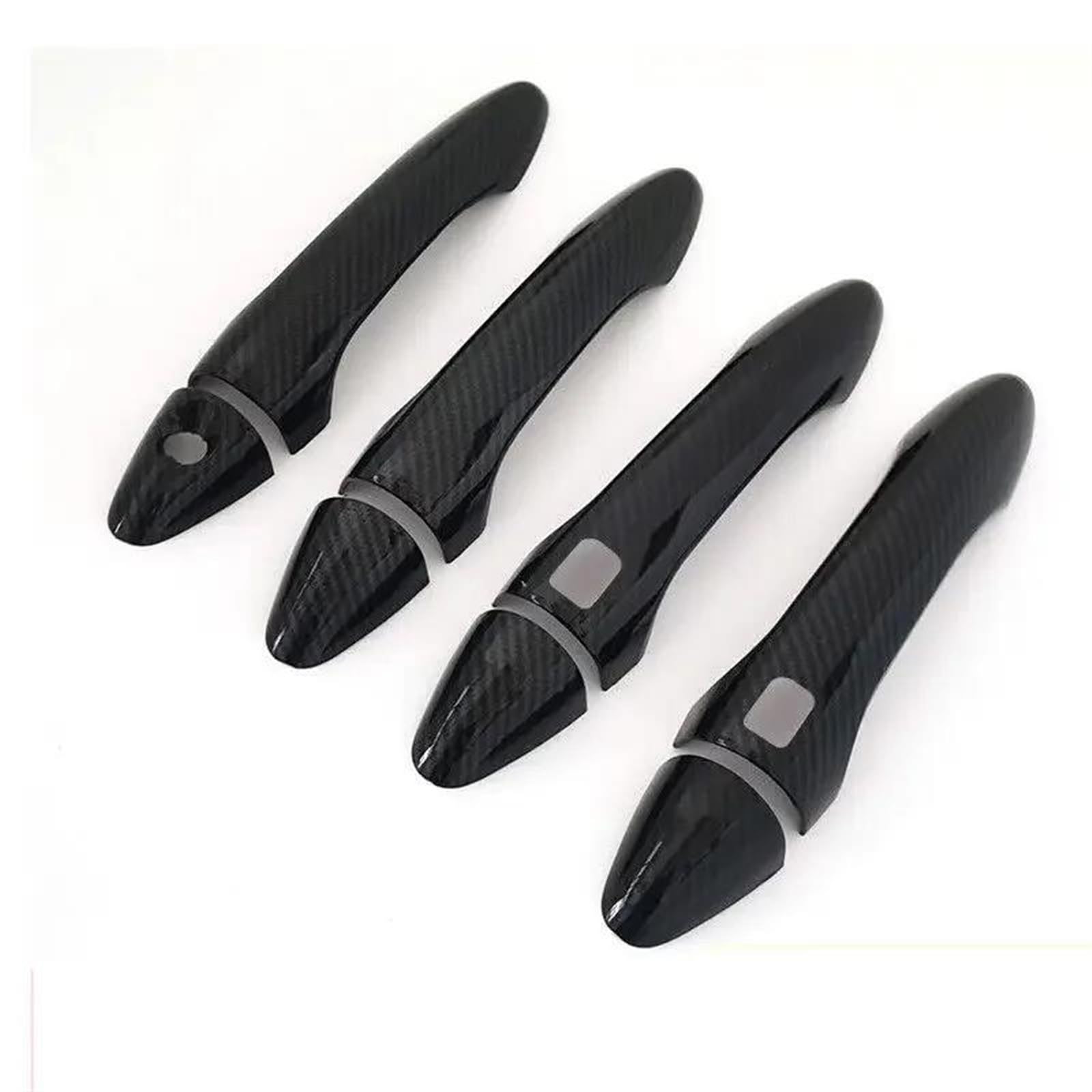 NOHEEU Car Door Handle Cap Decorative Outer Cover Shell for Kia for Cerato for Forte K3 2013-2017(Black a)