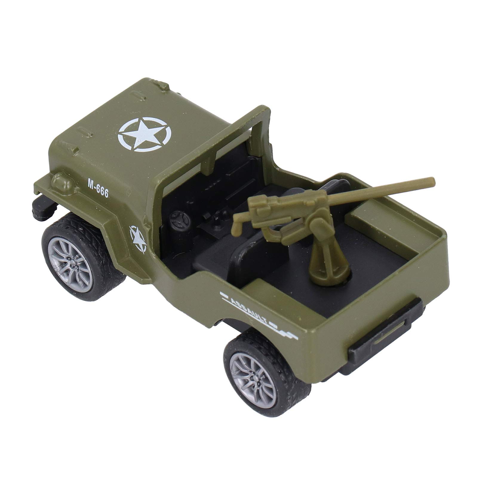 Modèle de Véhicules Militaires 1:64 Superbes Modèles de Véhicules de Camion-citerne à Tirer pour Enfants et Adultes, Ensemble de 6 Pièces pour les Collectionneurs et les Amateurs de Jouets