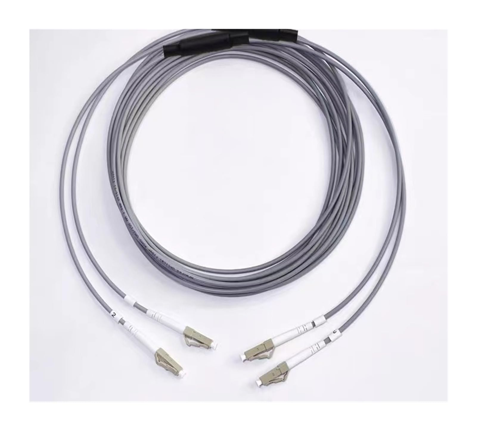 Cordon de raccordement de Fibre Optique blindé, 20m, 2 cœurs, 2C SM MM OM1 OM2 OM3, intérieur et extérieur LC SC FC St LSZH TPU FTTH Jumper 2 cœurs 20mtr(SC-SC,2C Blue SM)