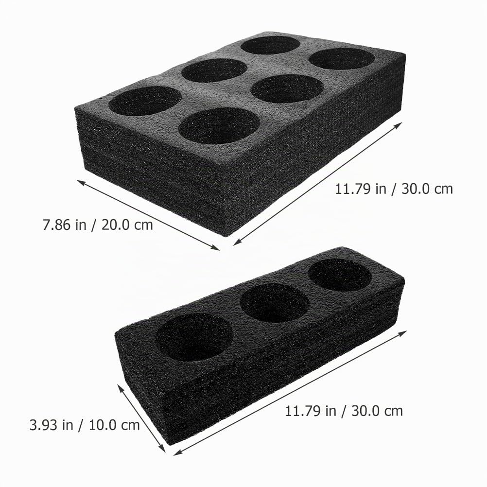 GANAZONO Porte-Gobelet En Mousse 3pcs 8 Plateau Porte-Gobelets Porte-Boissons Plateaux À Emporter Porte-Café Outil D'emballage De Boissons Pour Camping Restaurant Réfrigérateur Décor À La