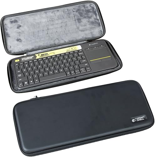 Miniatura 6 de Hermitshell - Funda rígida para Logitech K400 920-007119 Plus goma EVA teclado táctil inalámbrico