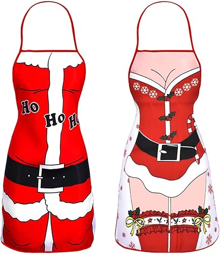 Nialnant Paquete de 2 delantales divertidos para mujeres, hombres, chef, delantales de cocina para parejas, para limpieza de cocina, parrilla, Nialnant Paquete de 2 delantales divertidos para mujeres, hombres, chef, delantales de cocina para parejas, para limpieza de cocina, parrilla,