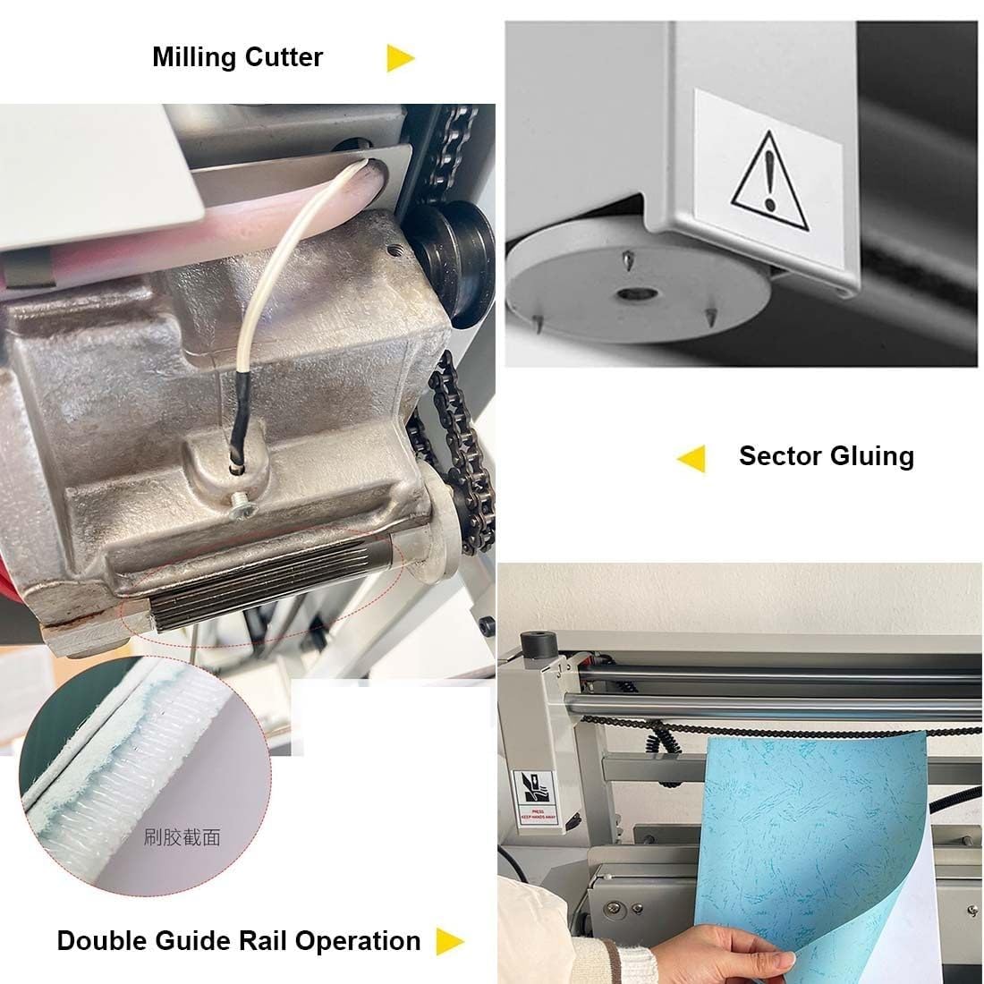 Colla macchina per rilegatura, tecnologia hot melt, controllo digitale della temperatura, spessore di rilegatura 0,1 mm-50 mm, ideale per libri di carta e quaderni