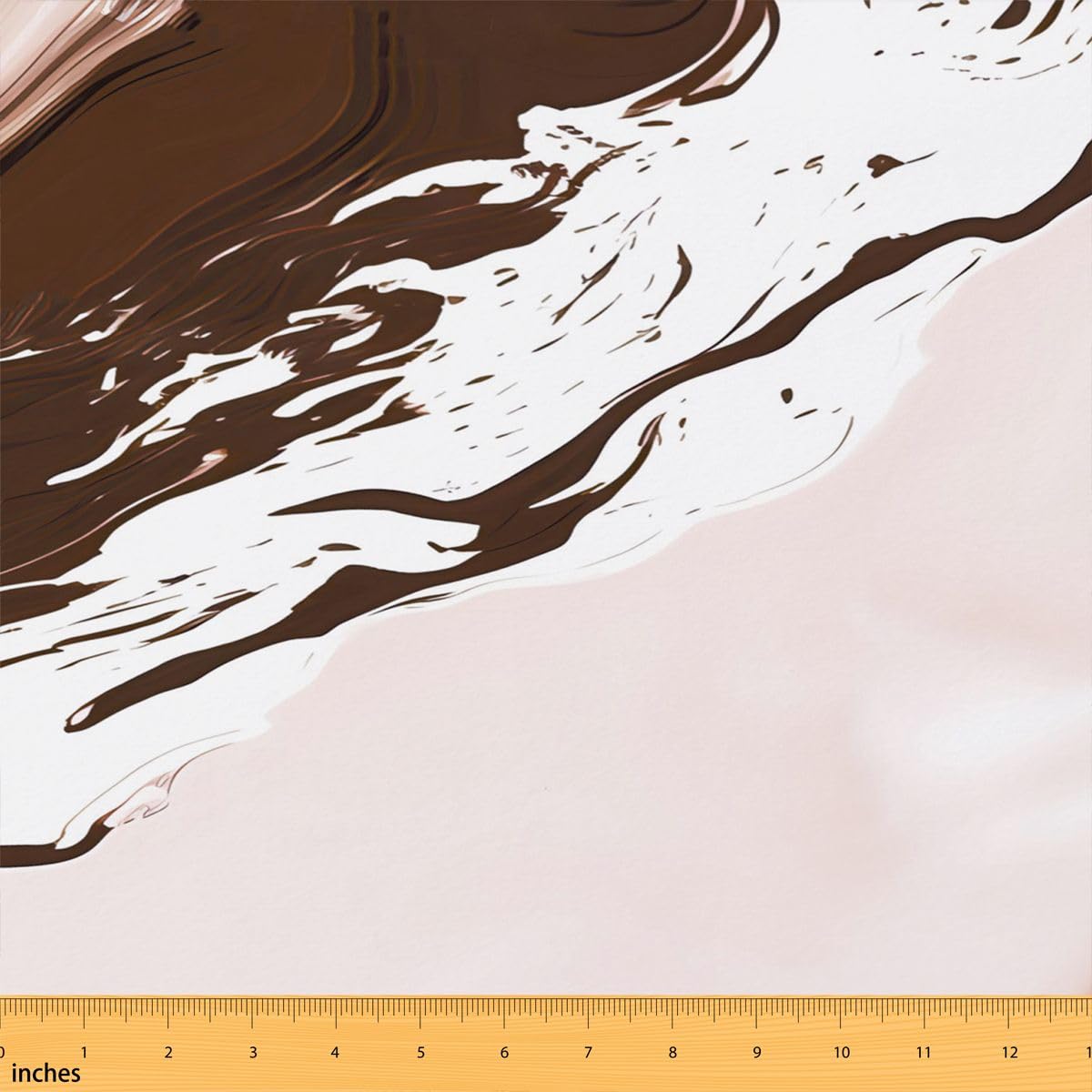The Yard - Tessuto a grana di marmo marrone, 920 x 150 cm