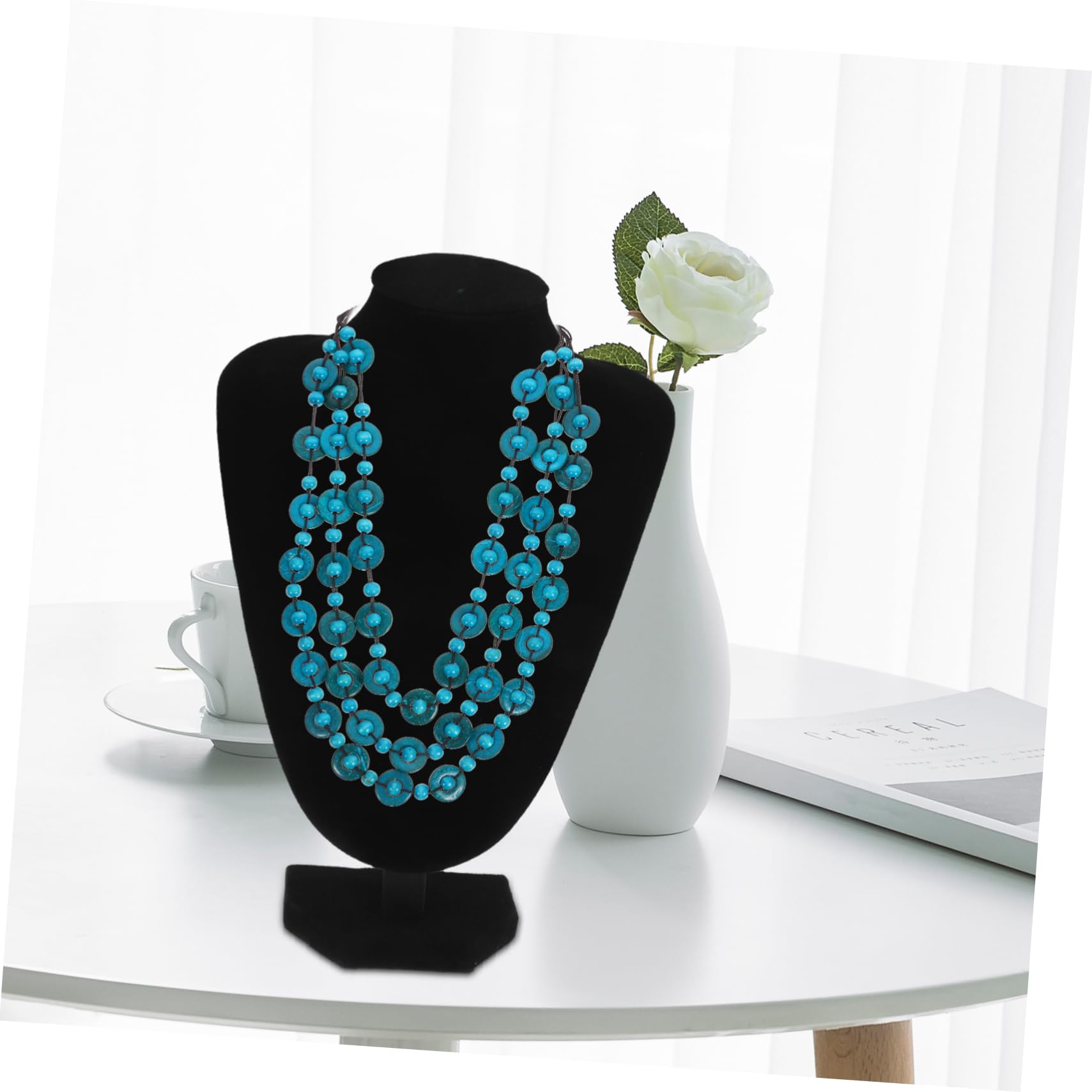 PRETYZOOM Espositore Per Collana Da 2 Pezzi Organizer Per Gioielli Elegante Espositore Per Busto Per Uso Personale