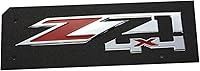 Vista 2 de Aimoll 2 piezas. Emblemas Z71 4x4 para GMC Chevy Silverado Sierra Tahoe Suburban Nuevo 1500 2500 3500 Vinilo (Cromo Rojo)
