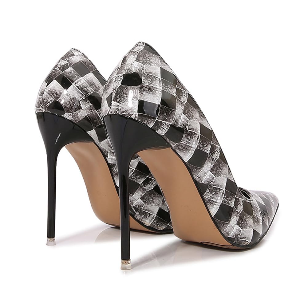 Escarpins de soirée Confortables et Respirants à Bout Pointu pour Femme | Talons Hauts de 11 cm pour Mariage, soirée ou boîte de Nuit