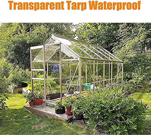 Bâche imperméable transparente 3x6m bâche lourde plastique blanc extérieur - 5