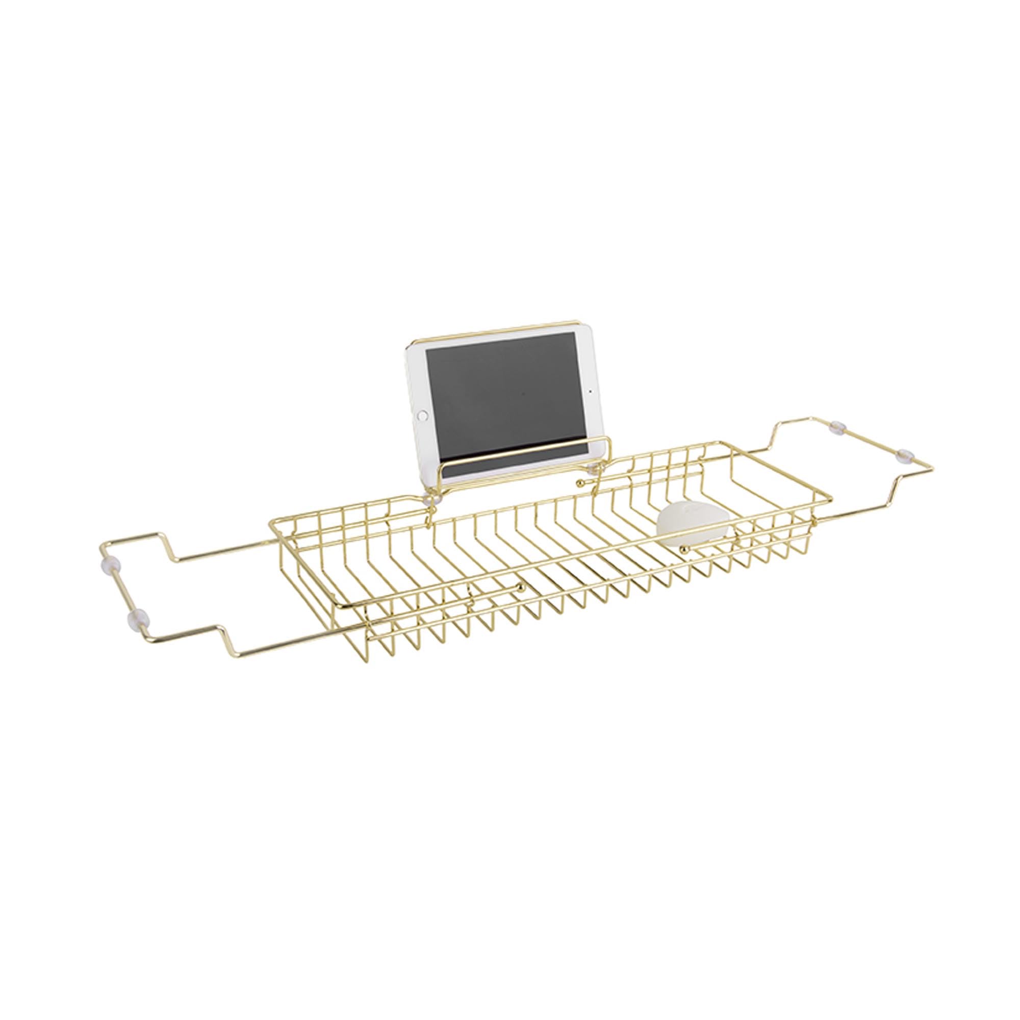 Present Time Pont de Baignoire Design métal Iglo - L. 61/86 cm - Doré