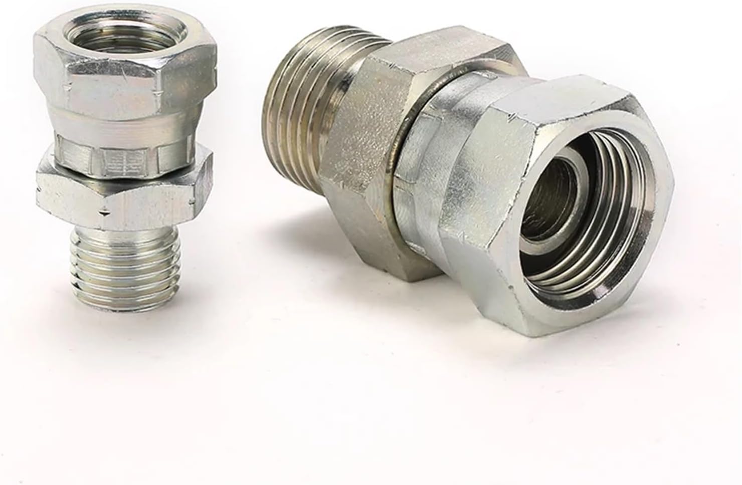 100PCS 2B-06 BSPP Male DOUBLE Adapters 60° SEAT OR BONDED SEAL BSPP FEMALE Pipe Connector Hydraulic ADAPTERS Plumbing Fittings