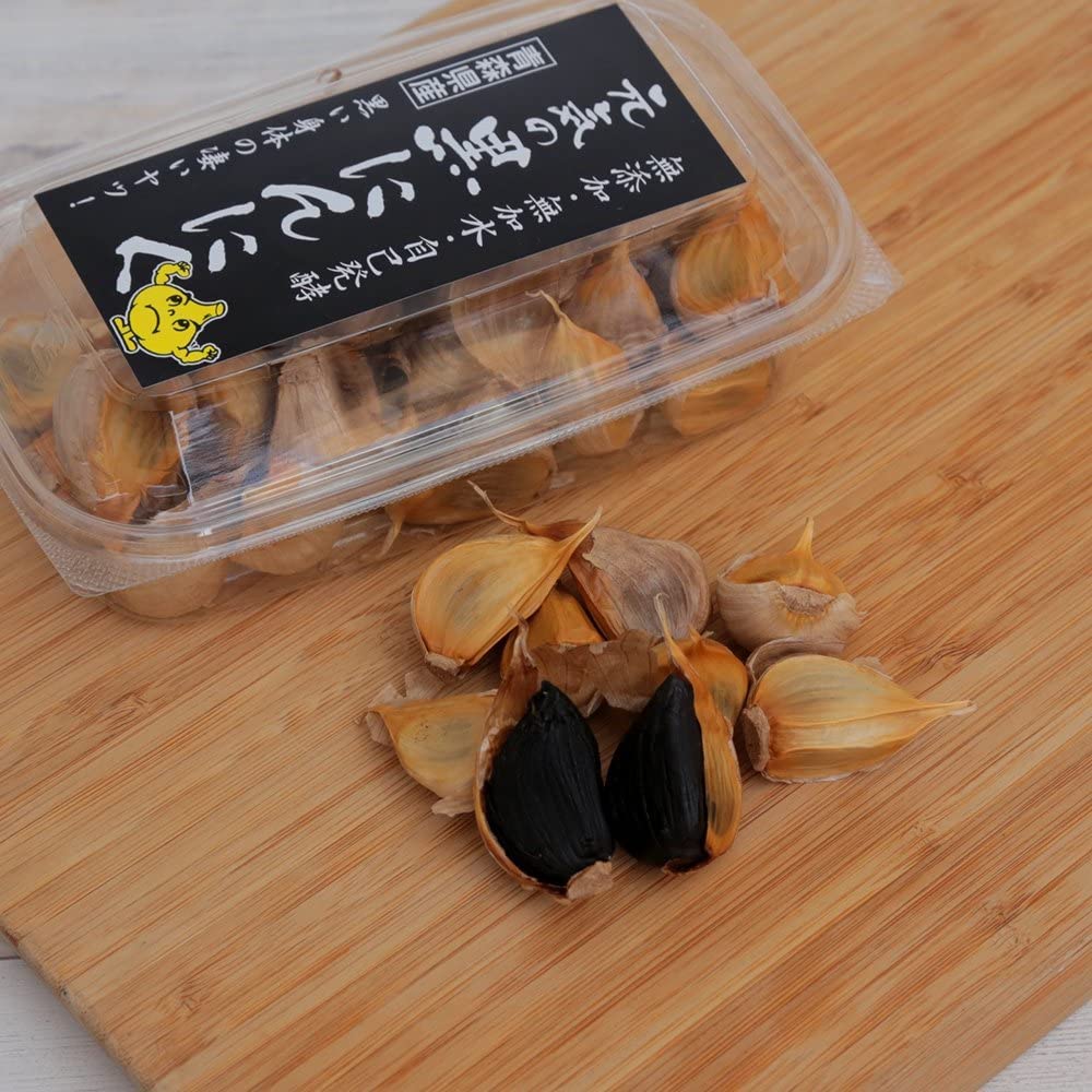Amazon.co.jp: 黒にんにく 青森県産 株式会社元気 黒にんにく 200g×2個