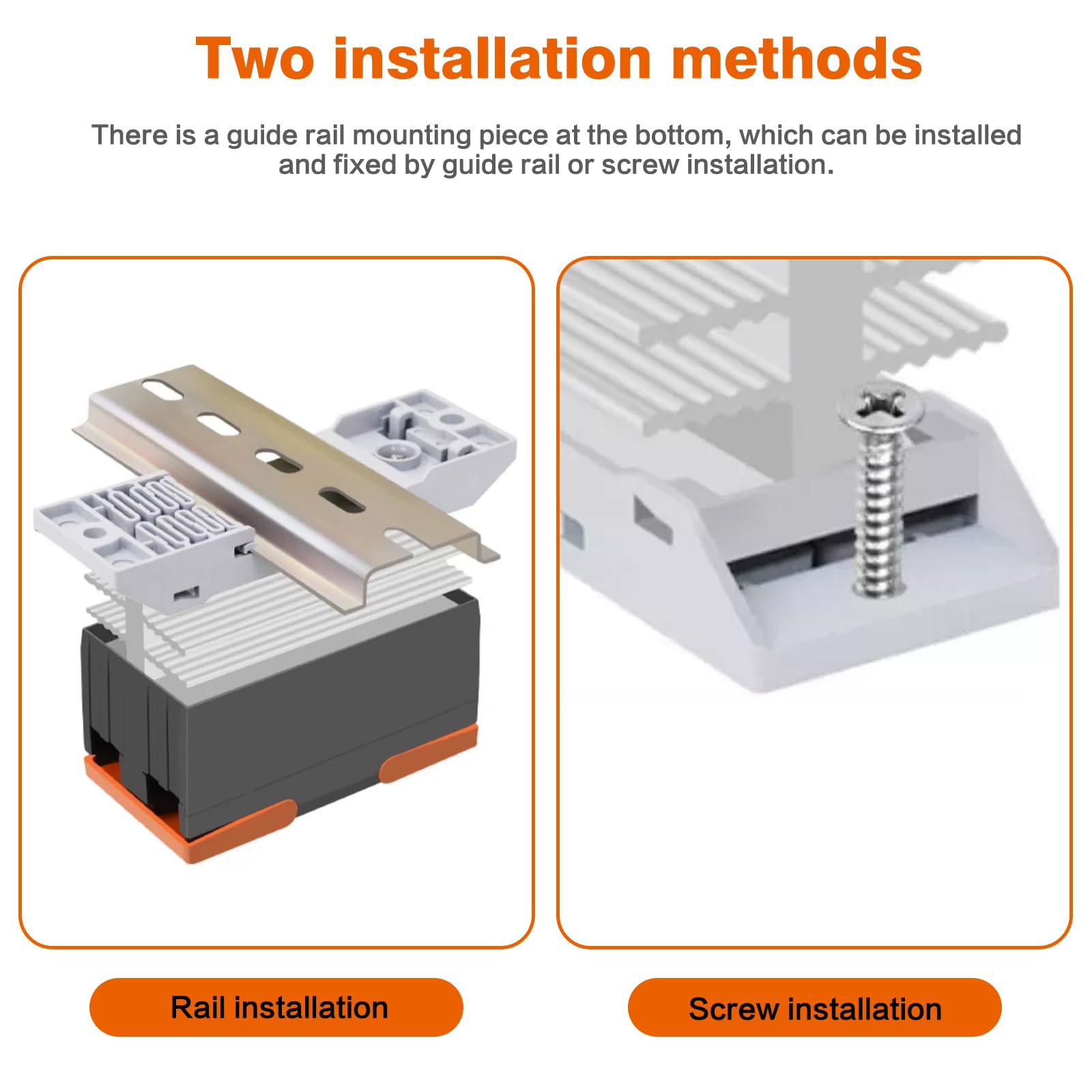 Rele Solid State 12V 220V Piccolo relè a stato solido monofase SSR DC 3-32V AC 24-480V GSR2-1-10DA (con dissipatore di calore).