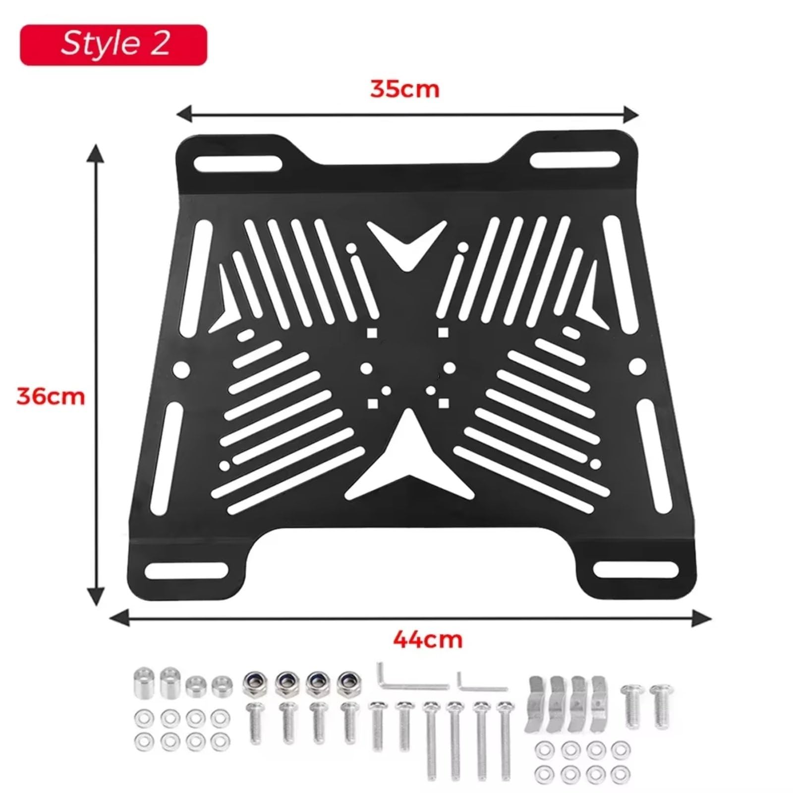 Étagère à Bagages de Moto pour BMW R1200GS pour R1250 LC pour GSA pour ADV F900XR F850GS F750 Rails Bagages Support D'agrandissement Arrière(Style 2)