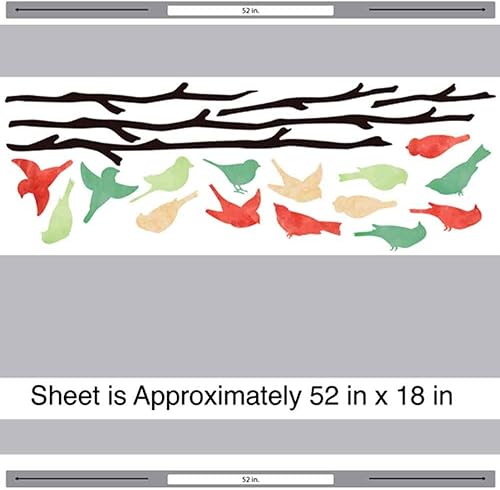 Miniatura 2 de Oh árbol de Navidad Kit de vinilo Kit, diseño de pájaros pared de vinilo de pared por chromantics