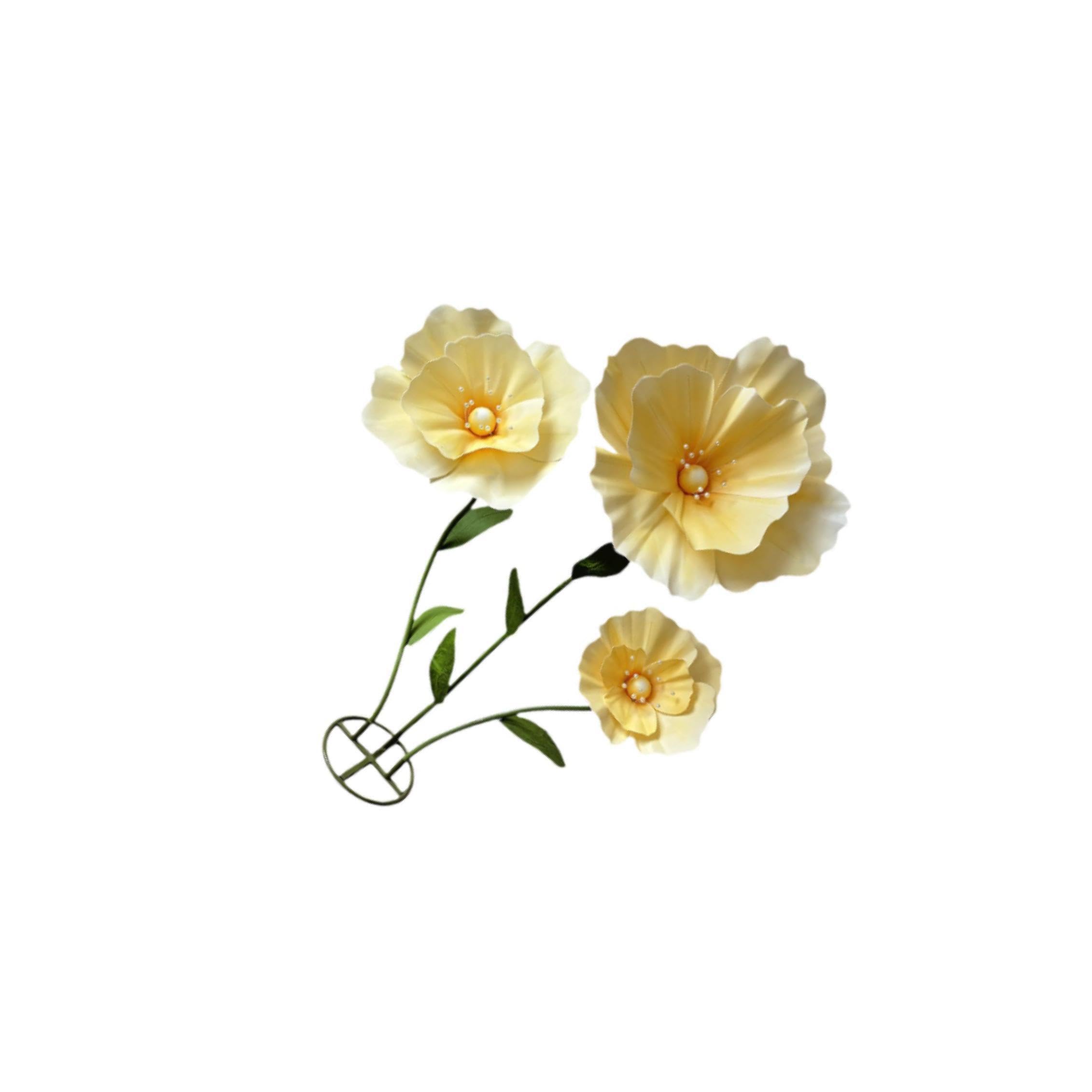 KIOALXZ Versatile Wedding Decor Large Artificial Flower Used In Home Decor Enhancing Room Ambiance With Stunning Floral Arrangements Huge Shop Window Display, Light Yellow, Total Height 160cm