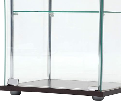 Miniatura 20 de Fuji Boeki 96049 - Estuche de la colección 96049, 3 niveles, ancho 16.7 x profundidad 14.4 x 33.9 pulgadas (16.7 x 14.4 x 33.9 in), marrón, vidrio