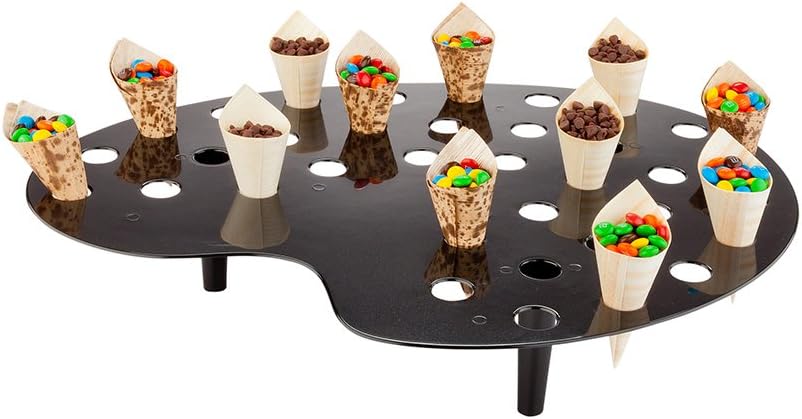 Ice Cream Cone Holders, 4 Palette Design Popcorn Cone Holders - 35 Holes,  For Weddings, Birthday Parties, Holidays, And Baby Showers, White Plastic  Cone Stands, Display Candy Or French Fries: Serveware: Home &amp; Kitchen -  Amazon.com