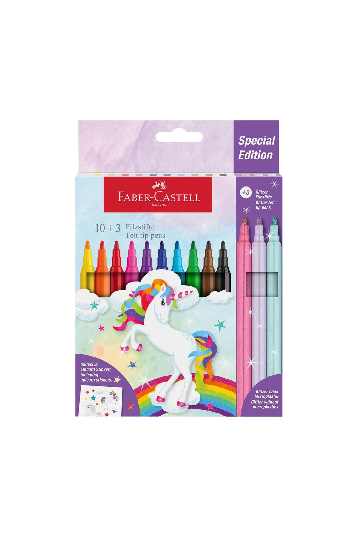 Faber-Castell Fibre-tip pen Castle unicorn 10plus3