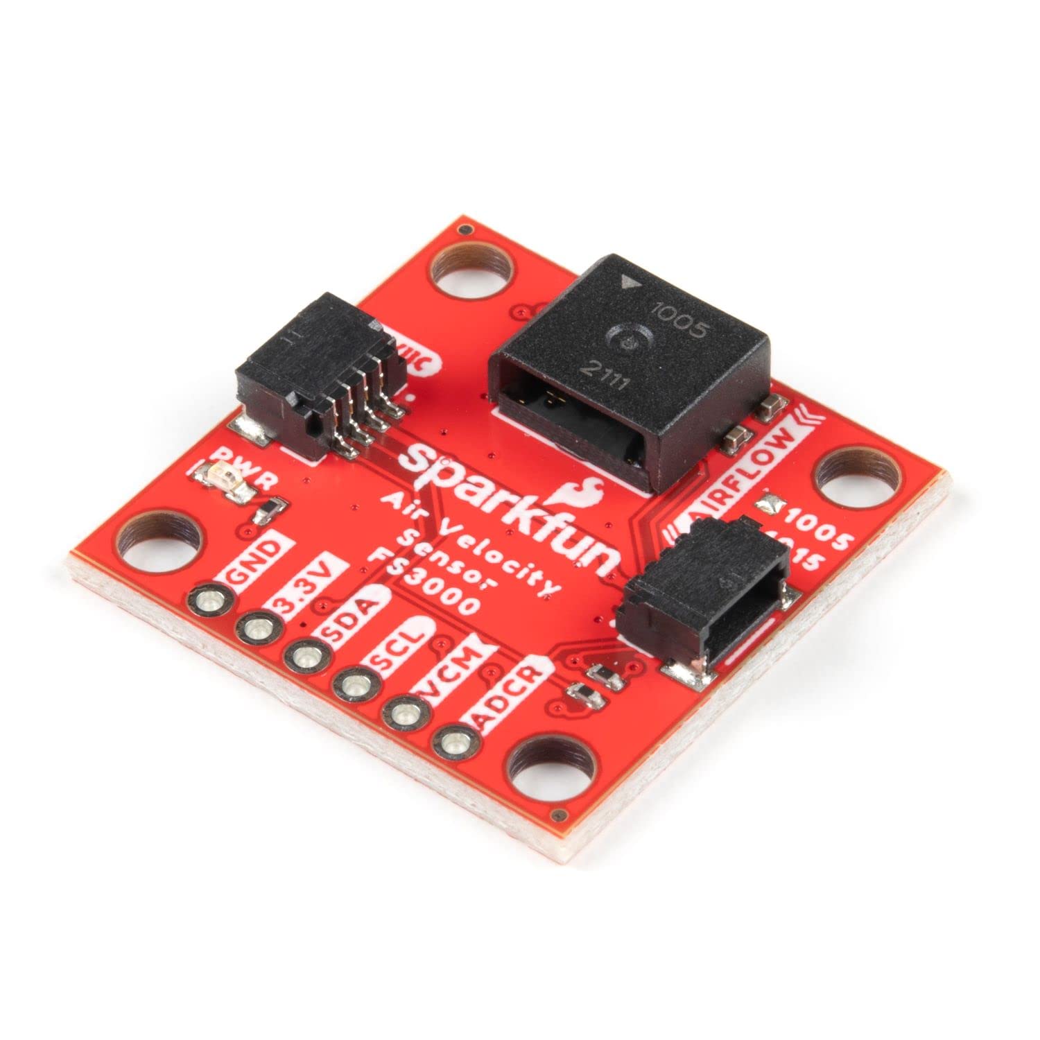 SparkFun Air Velocity Sensor Breakout-FS3000-1005 (Qwiic)-Plug & Play Board with Qwiic Connect-Module Range of 0-7.2m/s (0-16.2mph)-MEMS Thermopile-Based Sensor Digital Output 12-bit Resolution