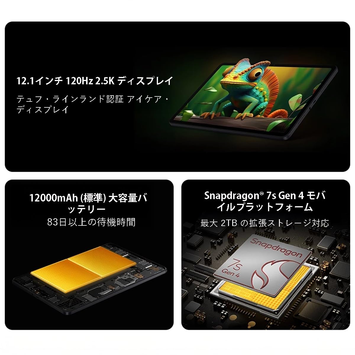 XIAOMI POCO Pad M1 Tablet,WiFi 8+256GB,Schermo da 12,1" e 120 Hz,Batteria di grande capacità di 12000 mAh,Piattaforma mobile Snapdragon 7s Gen 4,Blu