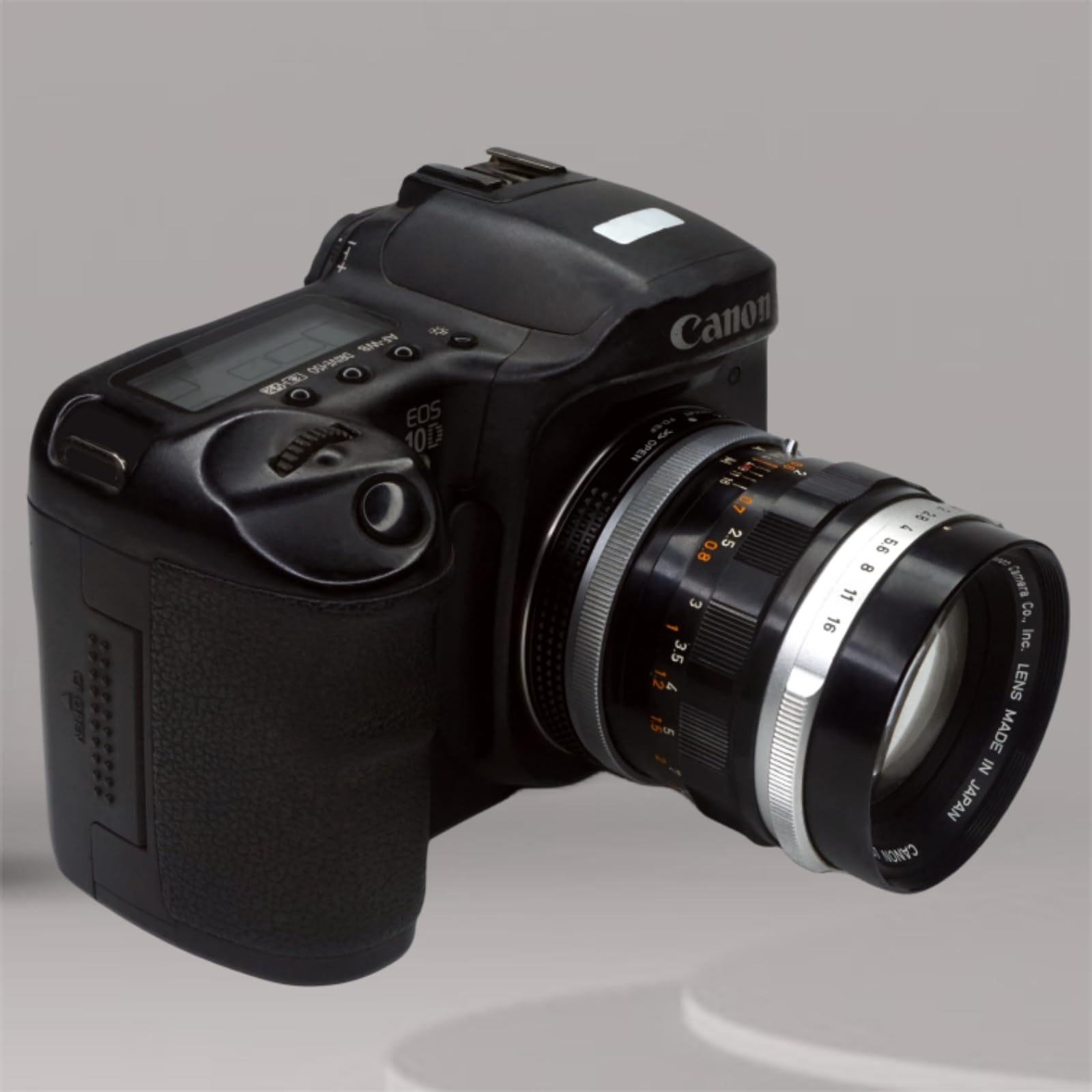 PHOLSY Adapter obiektywu do aparatu Canon FD FL na Canon EF | Ręczna regulacja ostrości ze szkłem optycznym i pokrywką, FL na EOS, FD na EF, konwerter obiektywu
