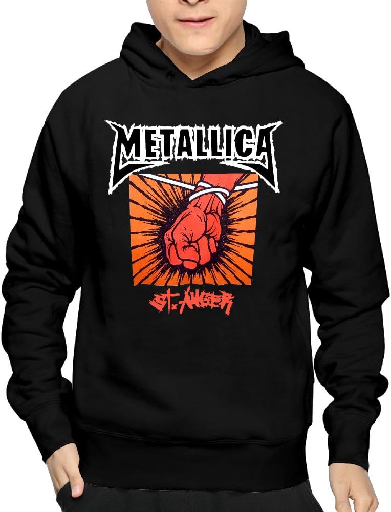 Mens St.Anger Studio Metallica PulloverHoodies Sweatshirts Lightweight