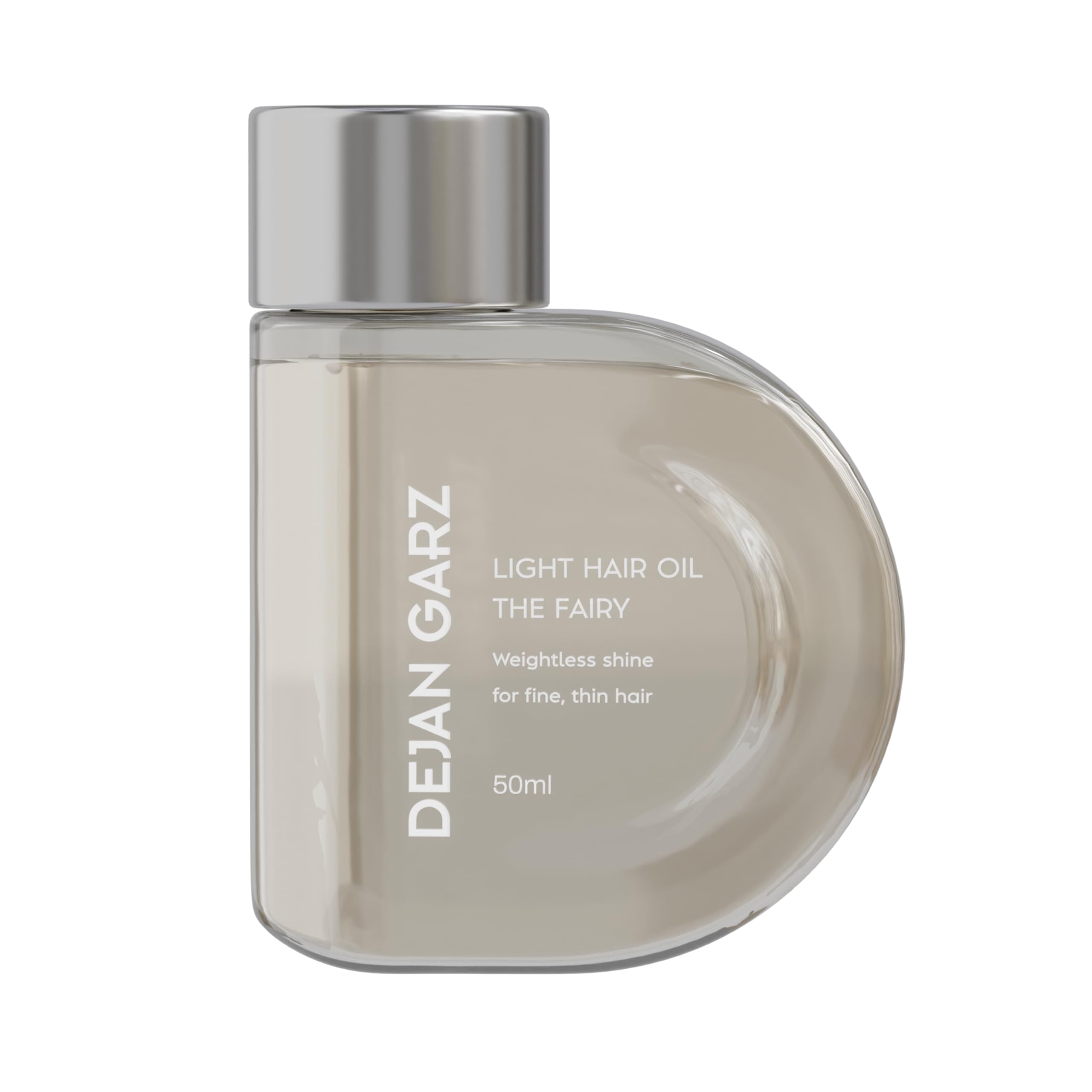 Dejan Garz The Light Oil – Ultraleichtes Haaröl für feines, lockiges & welliges Haar – Kokos- Rizinus- und Jojobaöl – Verleiht Glanz, Geschmeidigkeit & Frizz-Kontrolle – Pflanzlich, Silikonfrei(50 ml)