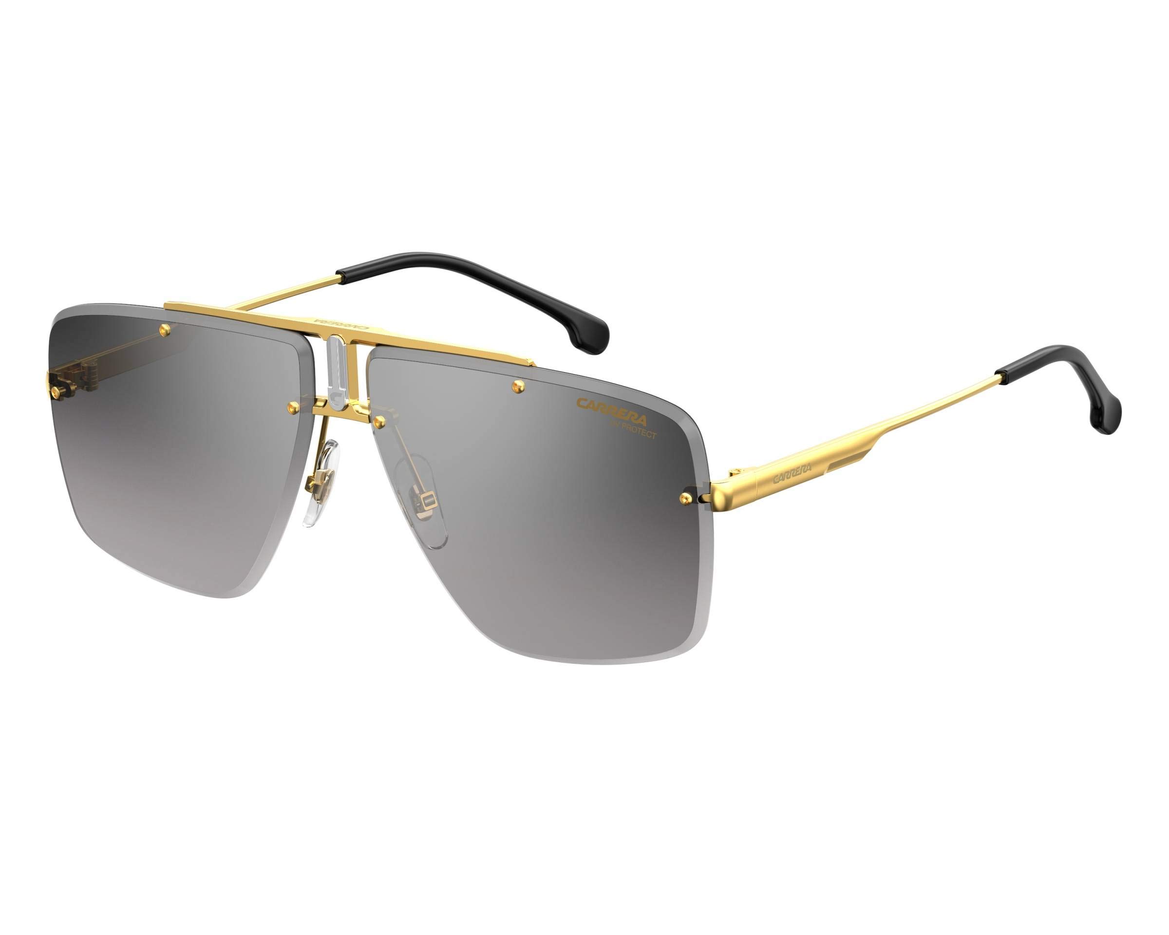 Carrera 1016/S Gafas, Negro (Gold Black/Gy Grigio), 64 Unisex Adulto