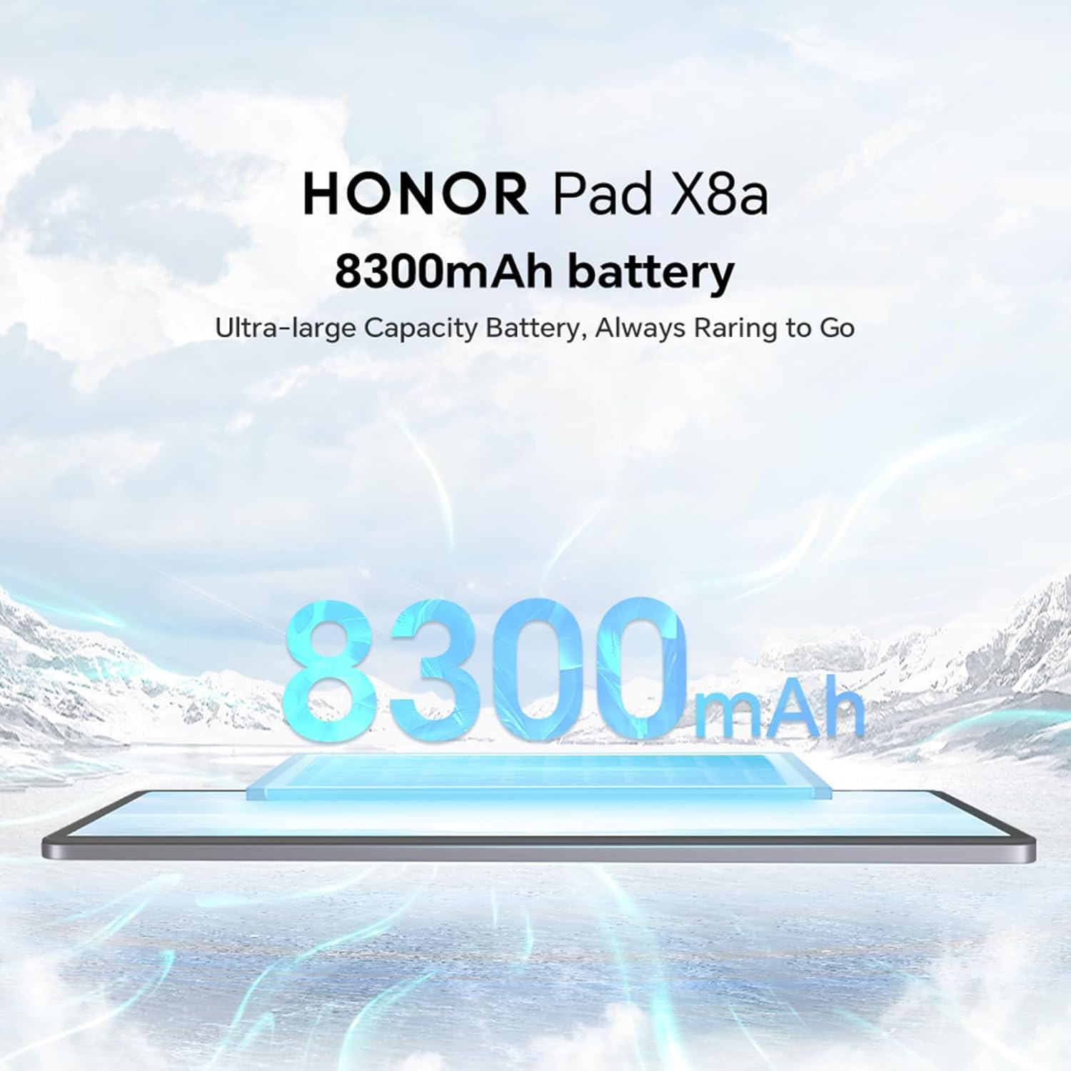 HONOR Pad X8a Tablet 4 GB 128 GB, schermo intero 11 pollici, 90 Hz, Snapdragon 680, 4 altoparlanti, batteria 8300 mAh, custodia in metallo, Android 14, WiFi, grigio
