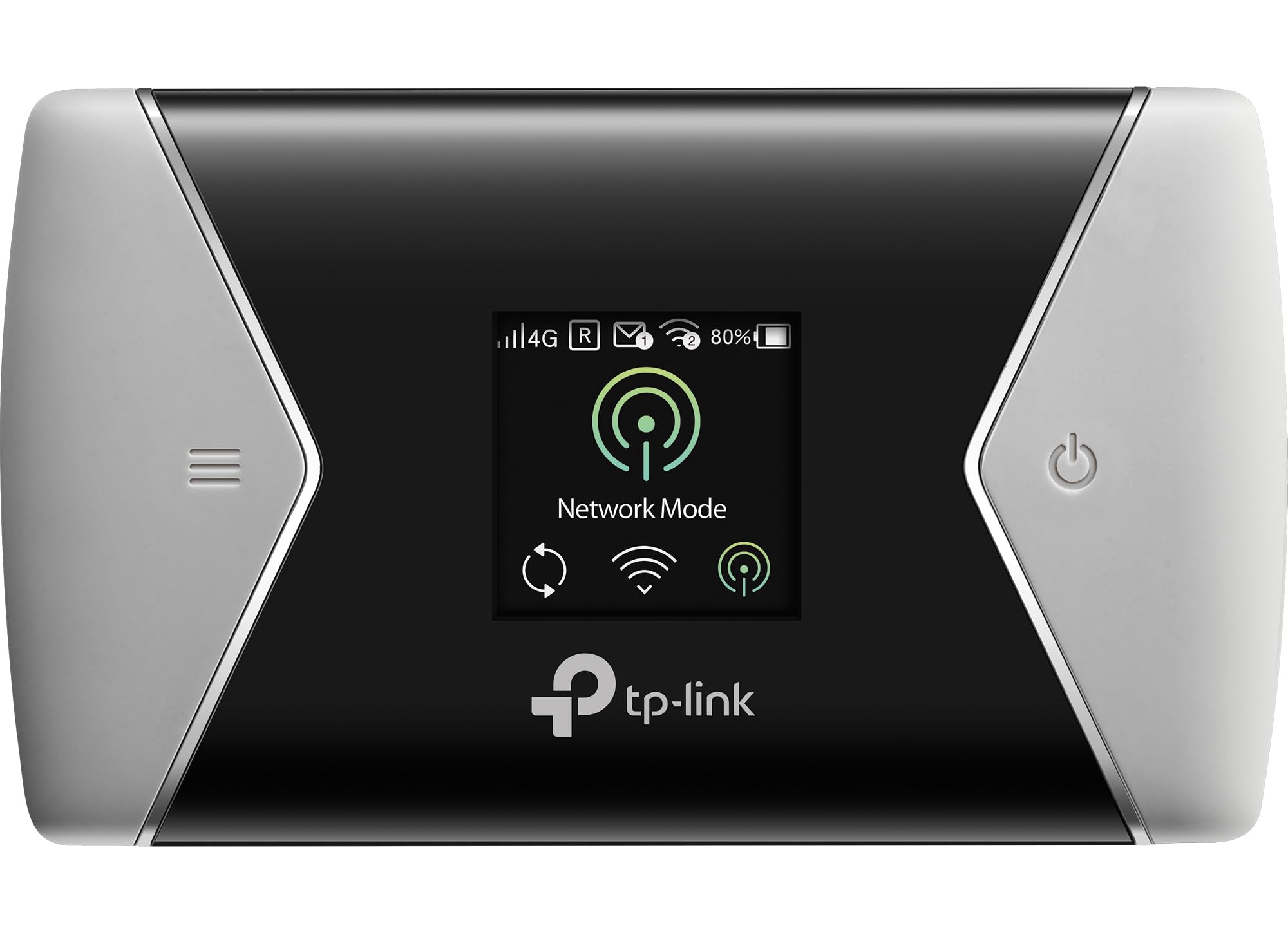 TP-Link M7450 mobiler WLAN Router (4G/LTE bis zu 300Mbit/s Download/ 50Mbit/s Upload, Hotspot, Cat6, 3000mAh Akku, LCD Display, kompatibel mit Allen europäischen SIM Karten) schwarz/Silber