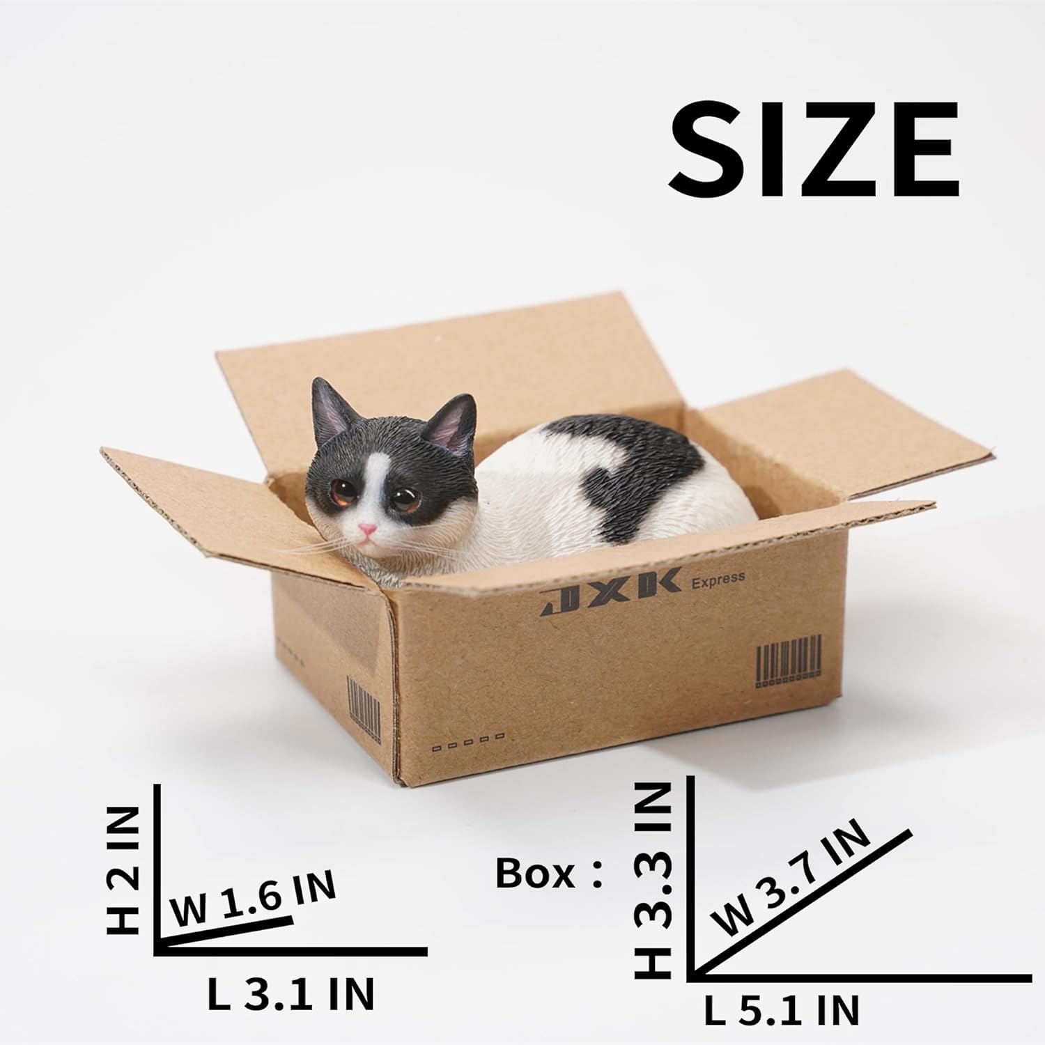 Amazon.co.jp: Kwueiit 猫フィギュア 1/6 サイズ 動物フィギュア