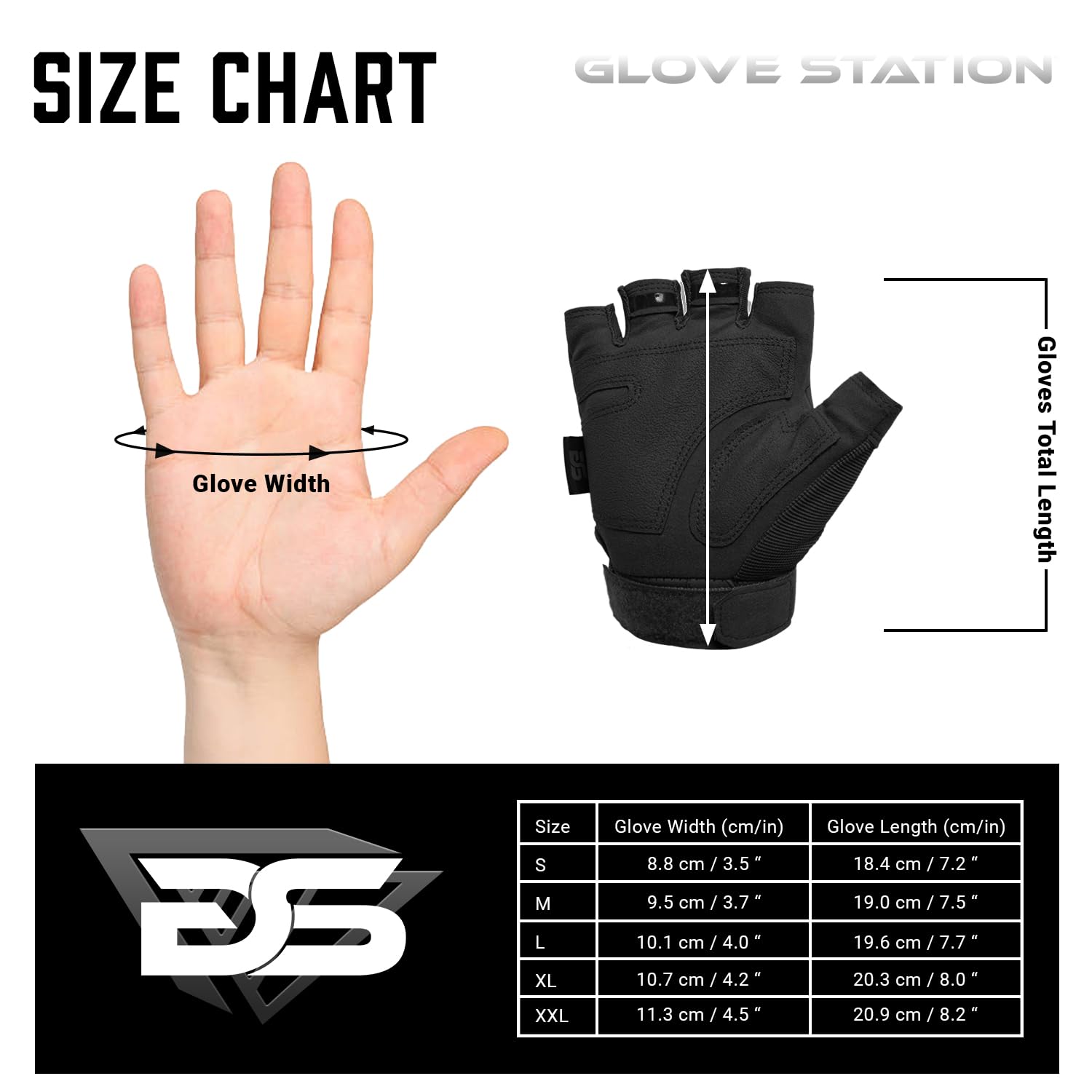 Glove Station- Fingerless Knuckle Tactical Gloves for Men - Motorcycle Gloves for Tactical Shooting, Airsoft, Hunting, Police Work and Hiking