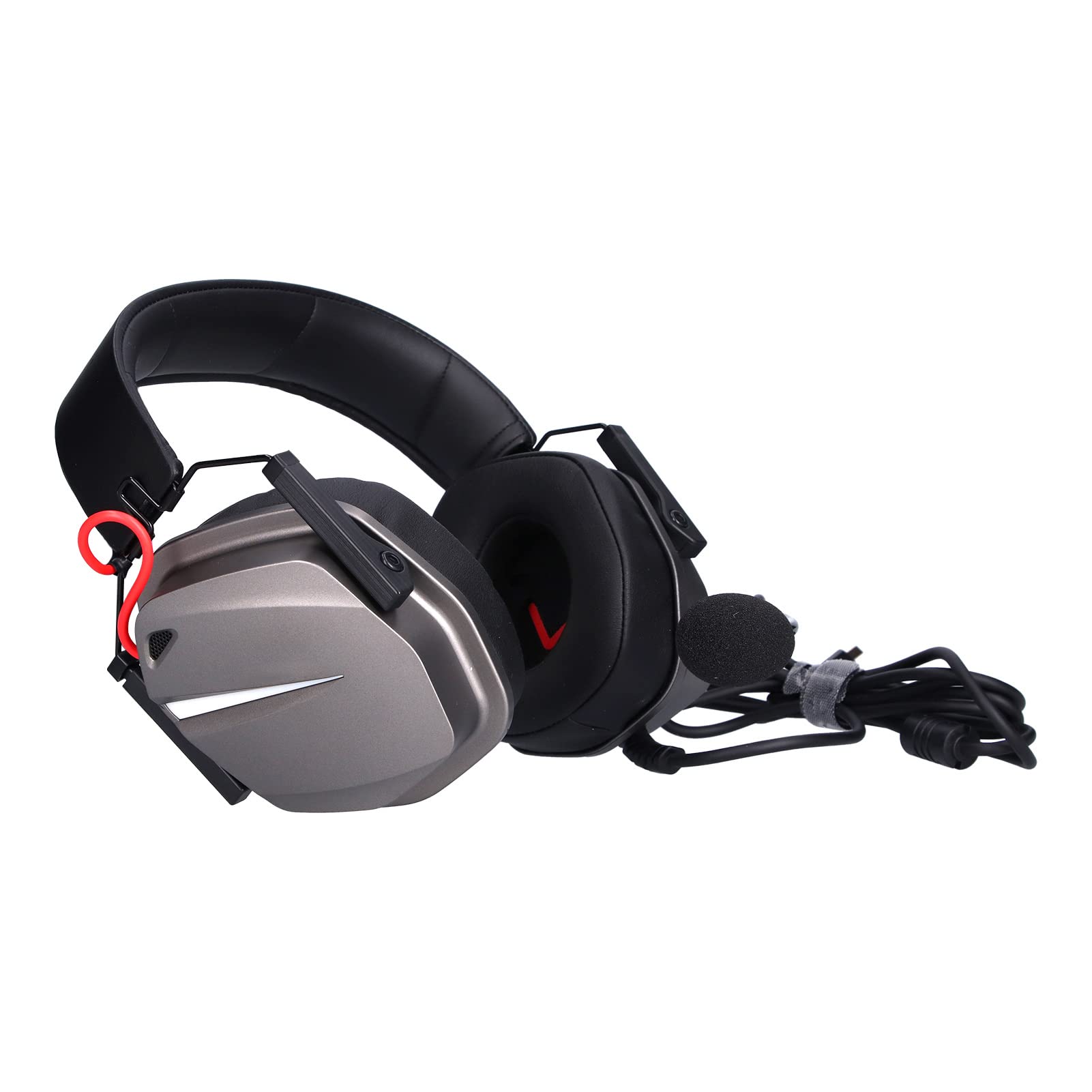 TAIDU THS310A2 Cuffie da Gioco 7.1 Surround Sound Microfono con Cancellazione del Rumore per Giochi per PC Leggero e Regolabile