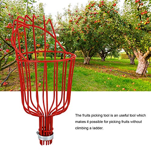 Ozgkee Fruit Picker Tool, Fruit Picker Head Basket Practical Fruits Catcher Picker Basket Gardening Picks Basket Catcher Tool For Harvest Picking Basket For Getting Apple, Fruits Tree #TOP6