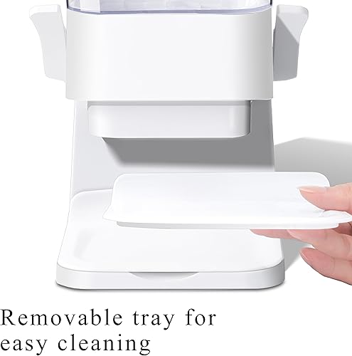 Miniatura 6 de Dispensador de cereales para encimera, recipientes de cereales de 5 litros para despensa, dispensador grande de cereales para alimentos secos, no es