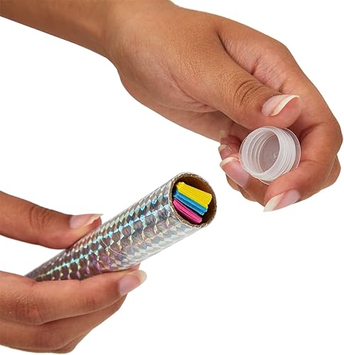 Miniatura 6 de Sparkle and Bash Palitos de confeti arcoíris para cumpleaños de arcoíris, confeti de fiesta (1 x 8 pulgadas, paquete de 24)