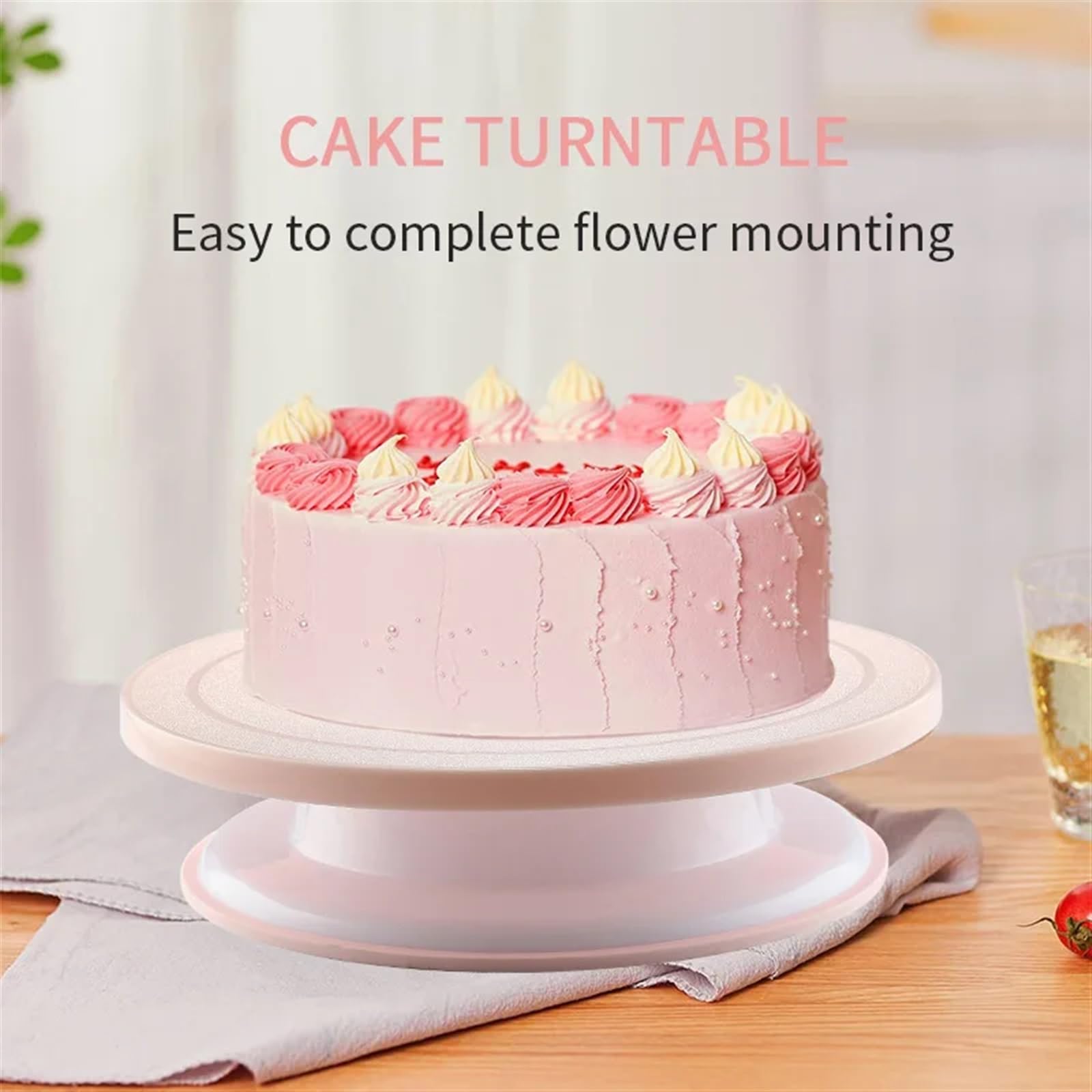 Plateau tournant à gâteau en alliage