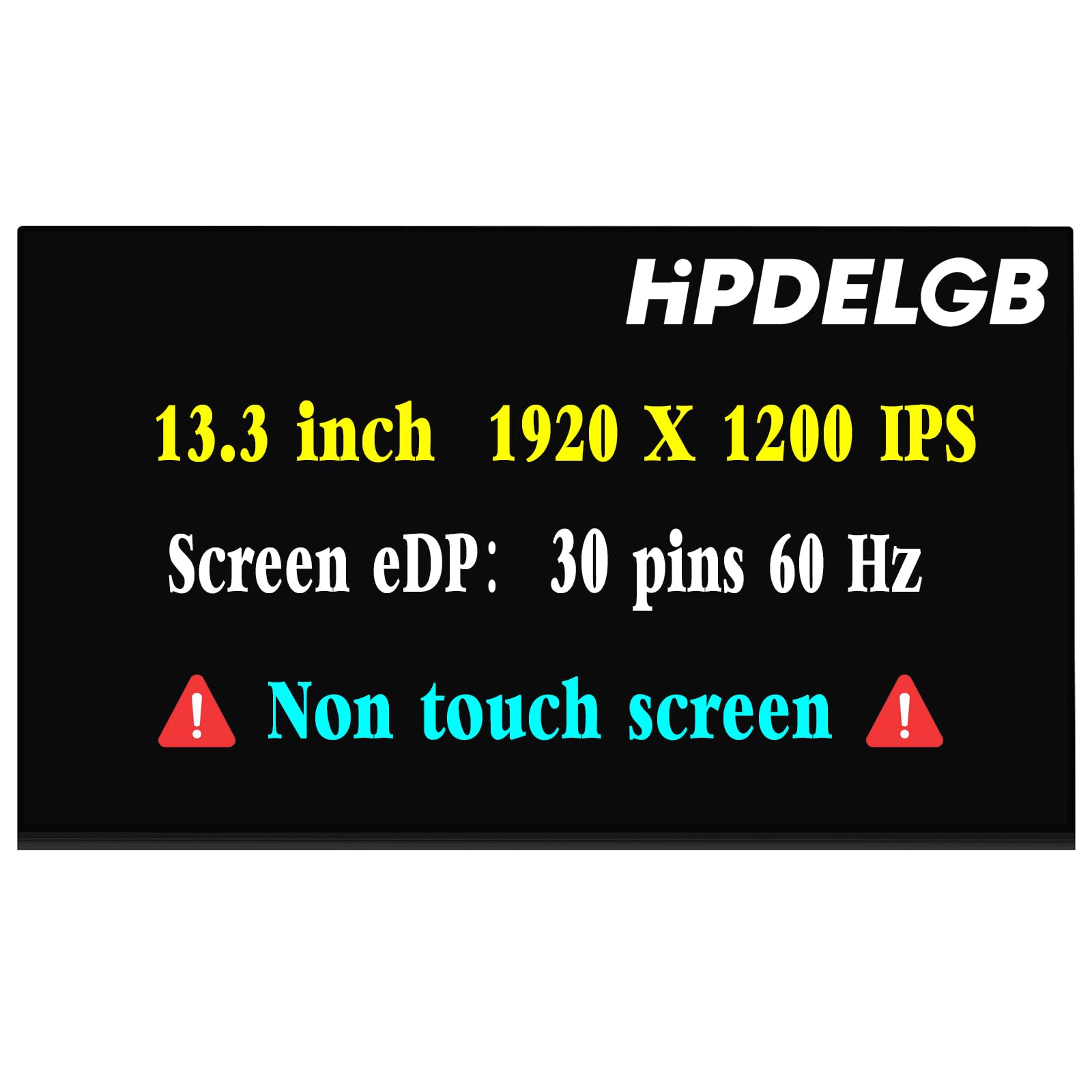 Écran De Remplacement 13.3" IPS LED Pour Lenovo ThinkPad X13 Gen 4 - 1920x1200, 30 Broches, Garantie 1 An