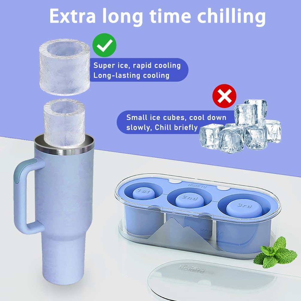 2PC Ice for Cup 30/ - Easy Fill and Release Without Touching