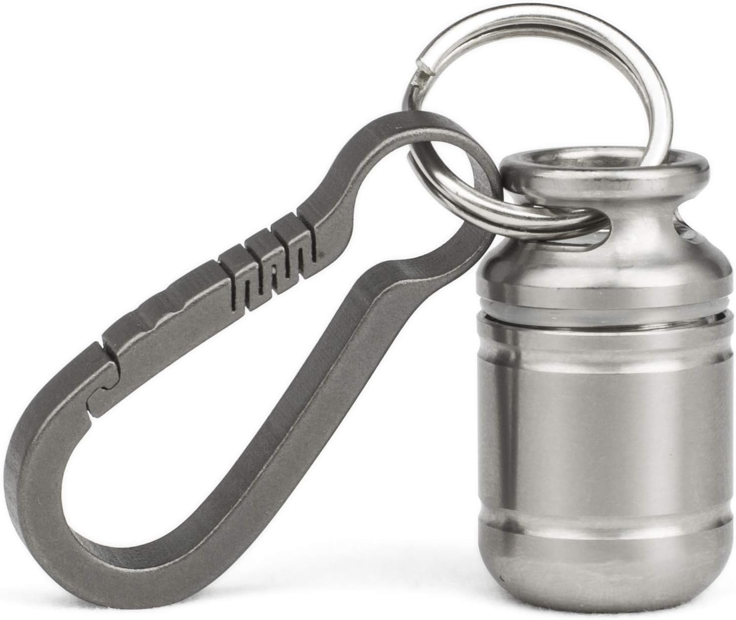 TISUR Portable Pill Cases, Metal Titanium Pill Holder