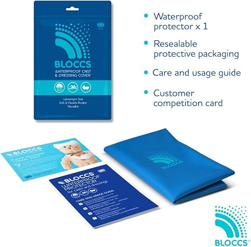 Miniatura 4 de BLOCCS Rodillera 100 % impermeable, para natación, ducha y baño. Protección impermeable para apósitos y vendajes - #AKP87-S - Protector de rodilla