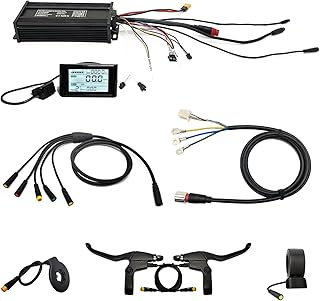 KVSERT 36V 48V 52V 1000W-1500W 35A 3-Mode Sine Wave Ebike Motor Controller with Colorful SW900 LCD Display Kit