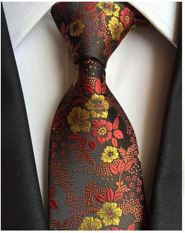ファッションシルクメンズフローラルネクタイジャカードネクタイスーツメンズビジネスウェディングパーティーフォーマルネックネクタイギフト