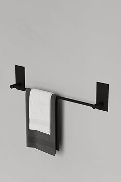 Zift Unique PASLANMAZ  EL K MAT S YAH HAVLU ASKISI - BORULU HAVLULUK - YAPI KANLI S STEM - MODERN HAVLU ASACA I 45CM