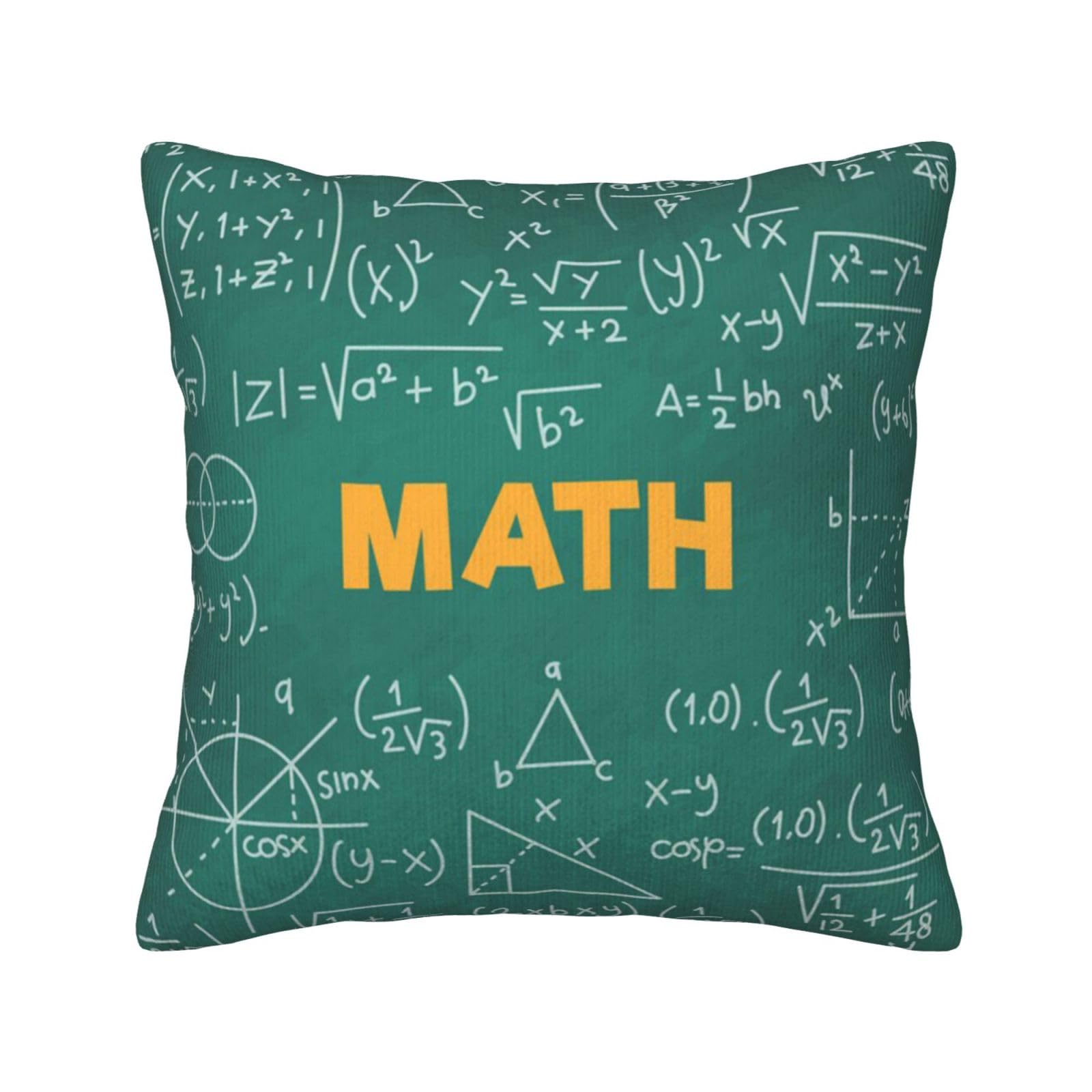 Housse de coussin formules et formes 45x45 cm pour décoration de canapé
