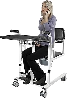 Stockwerk-Sessellift Sessellift Geräte zum Heben älterer Menschen vom Boden 41-65cm höhenverstellbar trägt bis zu 150kg für Senioren ältere Menschen (Schwarz, L)