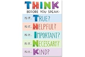 Creative Teaching Press Think Before You Speak Inspire U Poster